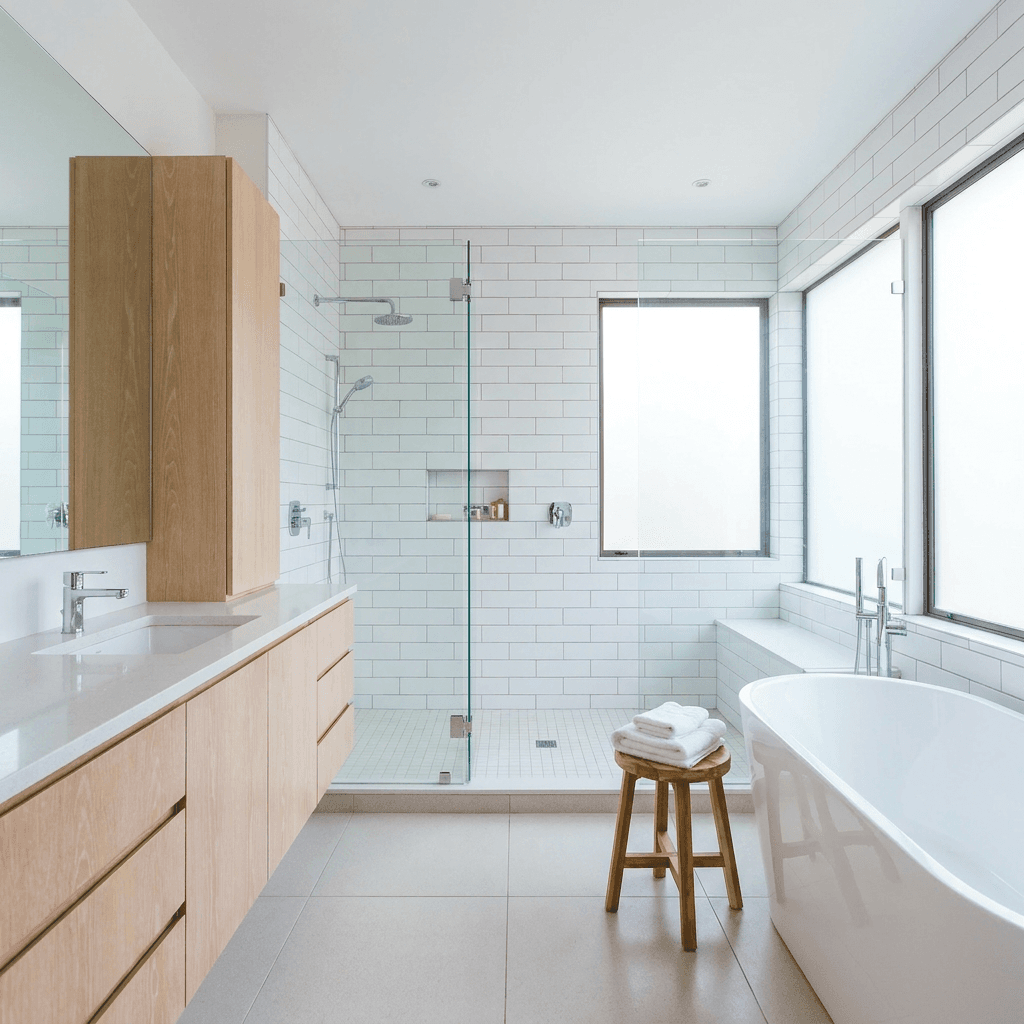 Bathroom refresh completed for a rental property